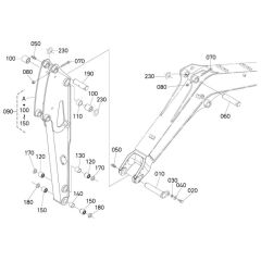 Dipper Arm for Kubota U25-3a