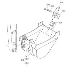 Bucket Assembly for Kubota U35-3a