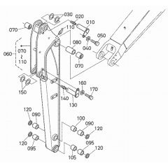 Dipper Arm Assembly for Kubota U45S