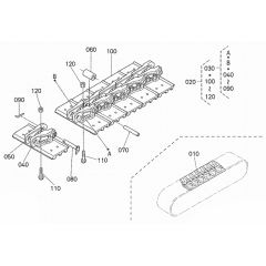 Crawler Assembly for Kubota U45S