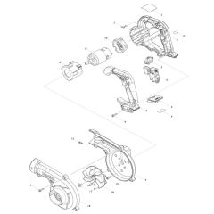 Makita UB100D Blower Assembly
