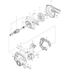Makita UB1103 Blower Assembly
