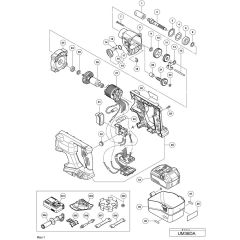 Main Assembly for Hikoki UM36DA
