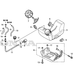 Fuel Tank for Honda UMC425A
