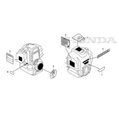 Label for Honda UMC435A