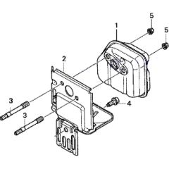 Muffler Assembly for Honda UMK425LE