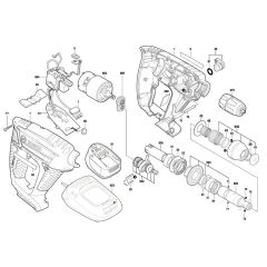 Bosch UNEO Maxx Drill Assembly