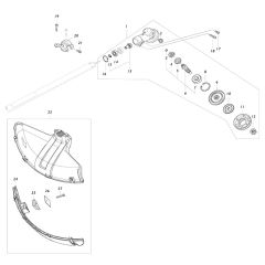 Shield Assembly for Makita UR101C