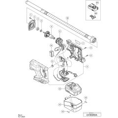 Hikoki UV3628DA Assembly