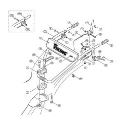 Handle Assembly for VH 600 VH Tillers