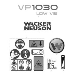 Wacker VP1030Aw Decals