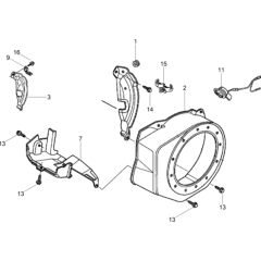 Fan Hood Assembly for Wacker VP1135A
