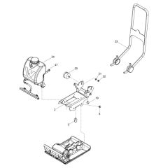 Guide Handle for Wacker VP1135Aw