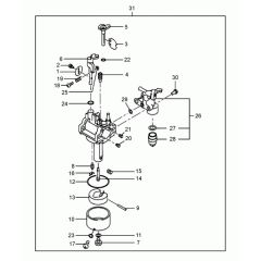 Carburettor Assembly for VP1135R