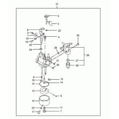Carburettor Assembly for VP1340R