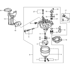 Carburetor Assembly for Wacker VP1550A