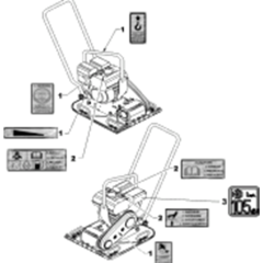 Labels Assembly for Wacker VP1550A