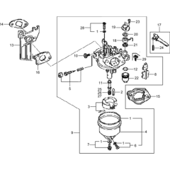 Carburetor Assembly for Wacker VP1550A