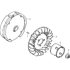 Flywheel Assembly for Wacker VP1550A