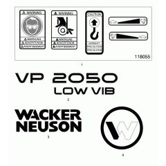 Wacker VP2050 Decals