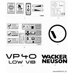 Decals for Wacker VP40H