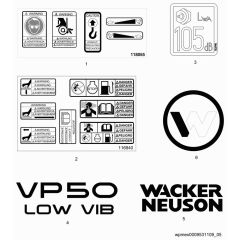Wacker VP50H Decals