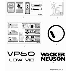 Wacker VP60H Decals