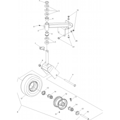 Caster Assembly for Husqvarna