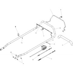 Handle and Controls for W53 Mower