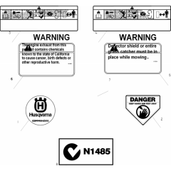 Decal Assembly for Husqvarna W53