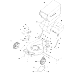 Chassis/Frame for Husqvarna W53SBEK