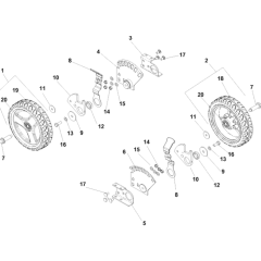 Front Wheels Assembly