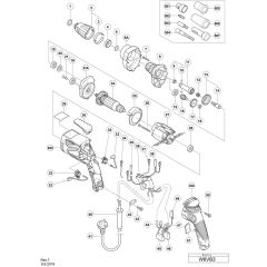 Hikoki W6VB3 Main Assembly