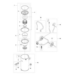 Tank Assembly for Husqvarna W 70