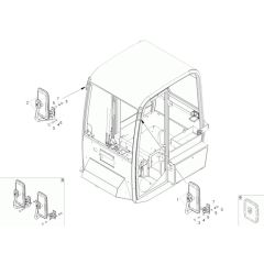 Mirror Assembly for Neuson 10001