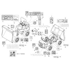 Decals for Wacker 10001 Dumper