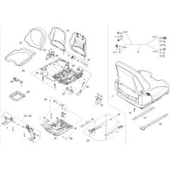 Seat Assembly for Wacker 1001