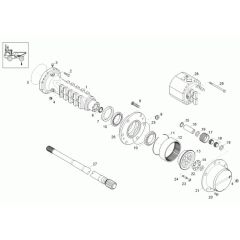 Axle Case & Wheel Hub Assembly