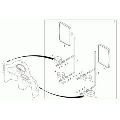 Mirror Assembly for Neuson 6001