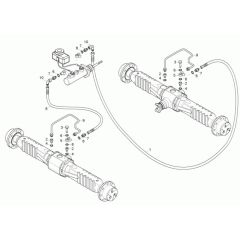 Foot Brake Assembly for Neuson 9001