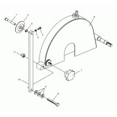 Saw Guard Assembly for Wacker BFS 100