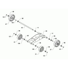 Wheel Assembly for Wacker BFS 130