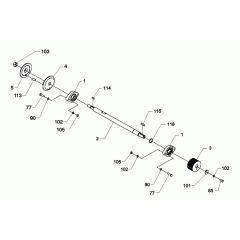 Shaft Assembly for Wacker BFS 130