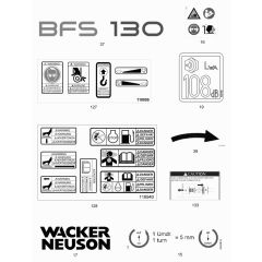 Wacker BFS 130 Decals