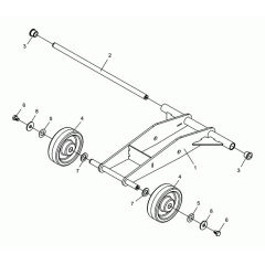 Wheel Assembly for Wacker BFS 1318