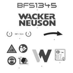 Wacker BFS 1345 Decals