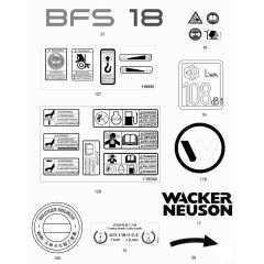 Wacker BFS 18 Decals