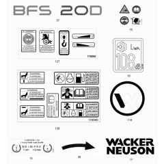 Wacker BFS 20 Decals