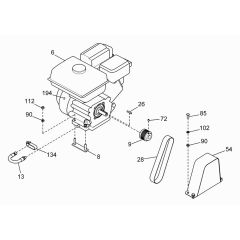 Drive Assembly for Wacker BFS 614