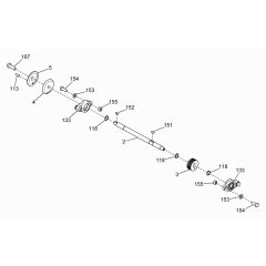 Shaft Assembly for Wacker BFS 614